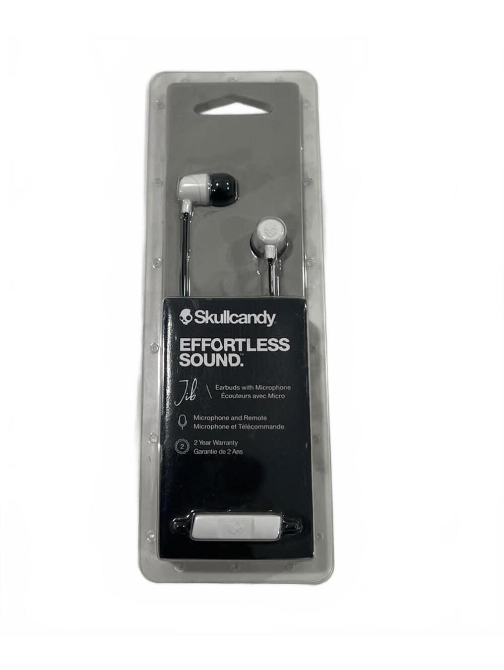Skullcandy Jib In Ear Earbuds headphones with Mic color White